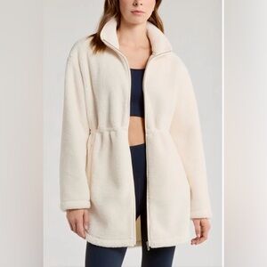 Faux Shearling Longline Jacket NWOT
Zella
